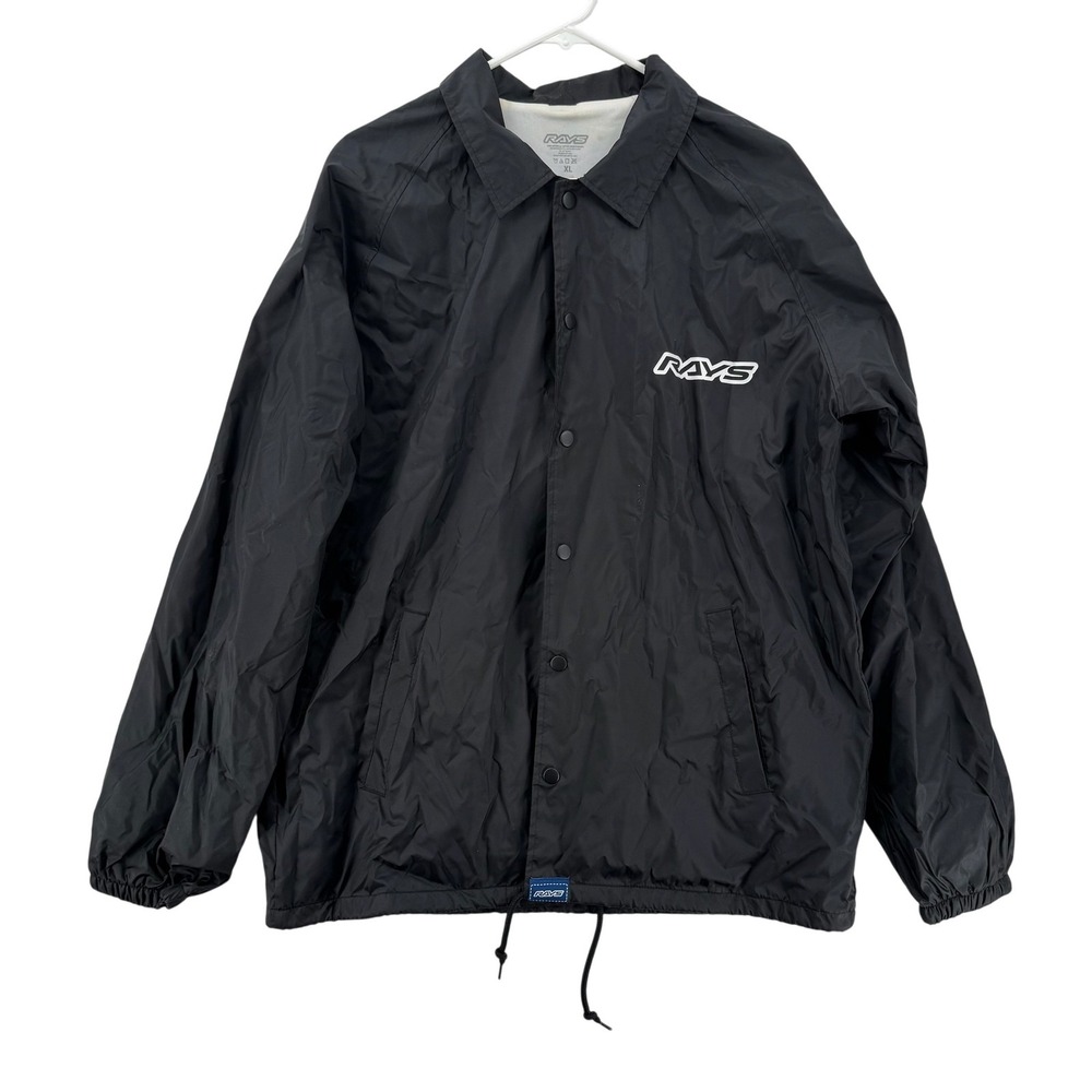 Rays Jacket Mens XL Coach Windbreaker Racing Team Lightweight TE37 Car Racing